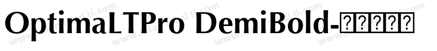 OptimaLTPro DemiBold字体转换